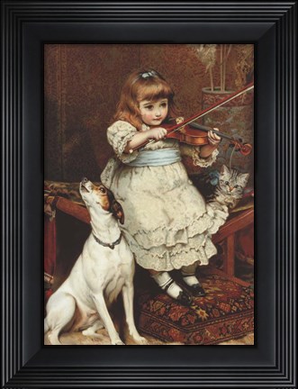 Framed Broken String Print