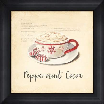 Framed Cest Bon Bon Peppermint Print