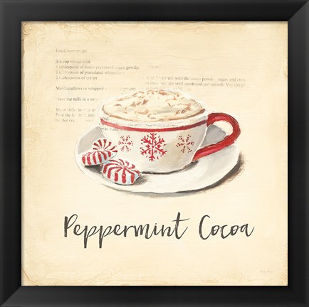 Framed Cest Bon Bon Peppermint Print