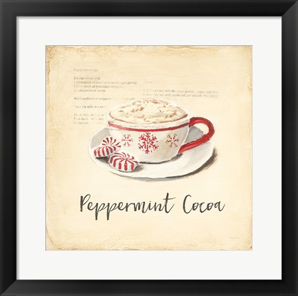 Framed Cest Bon Bon Peppermint Print