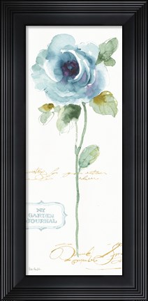 Framed Rainbow Seeds Loose Floral I Print