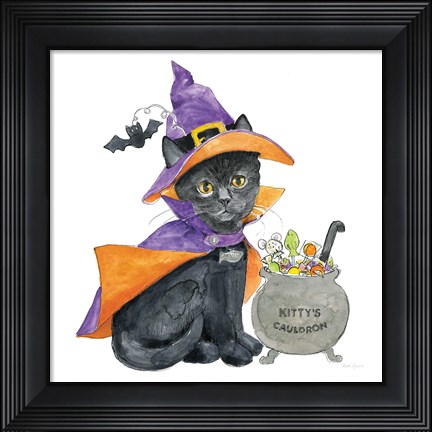 Framed Halloween Pets I Print