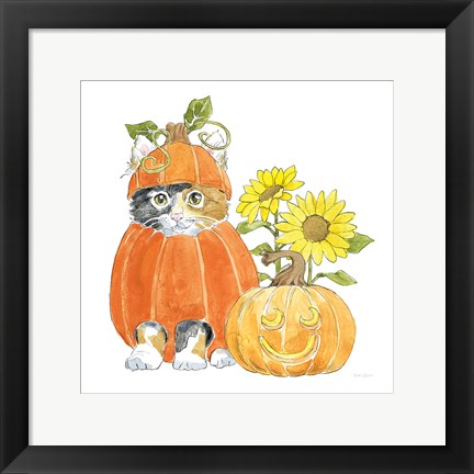 Framed Halloween Pets II Print