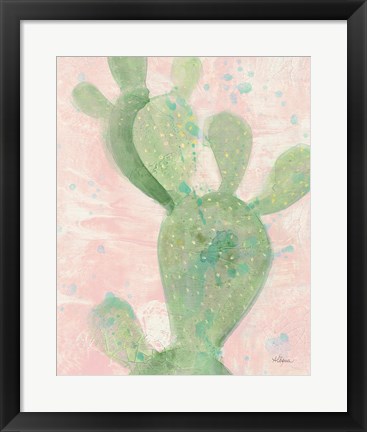 Framed Cactus Panel II Print