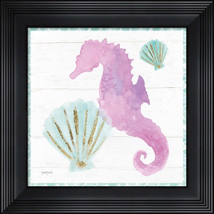 Framed Mermaid Friends VI Print