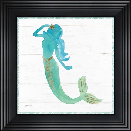 Framed Mermaid Friends IV Print