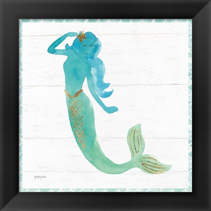 Framed Mermaid Friends IV Print