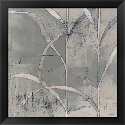 Framed In the Garden III Gray Print