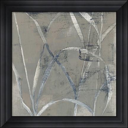 Framed In the Garden II Gray Print