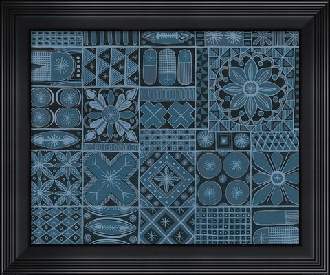 Framed Adire VII Print