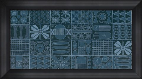 Framed Adire V Print