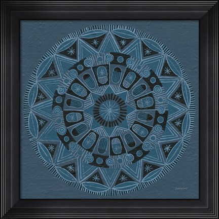 Framed Adire I Print