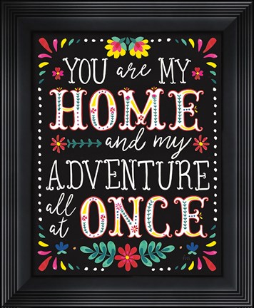 Framed Floral Fiesta Inspiration I Print