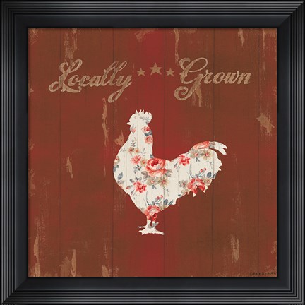 Framed Farm Patchwork XII Print