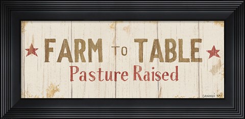 Framed Farm Patchwork XIV Print