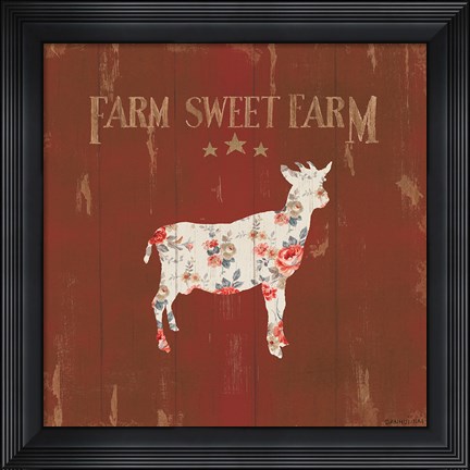 Framed Farm Patchwork XI Print