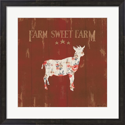Framed Farm Patchwork XI Print