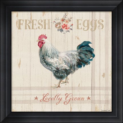 Framed Farm Patchwork VIII Print