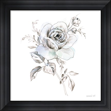Framed Sketchbook Garden IX Print