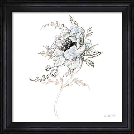 Framed Sketchbook Garden VIII Print