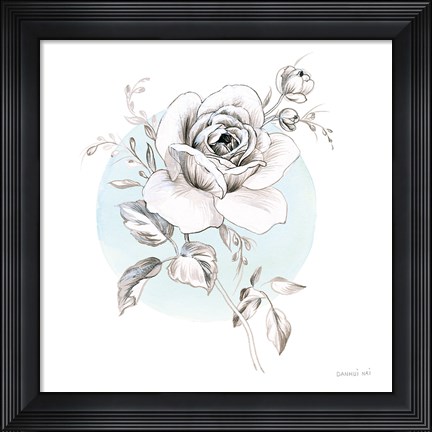 Framed Sketchbook Garden III Print