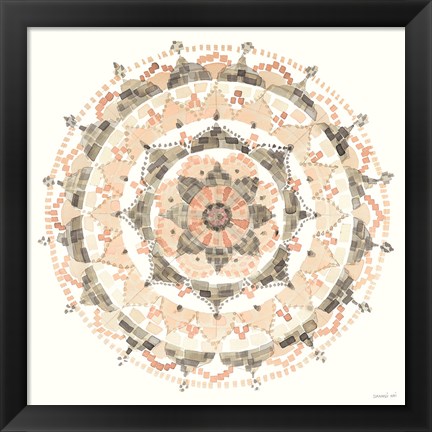Framed Blush Mandala Print