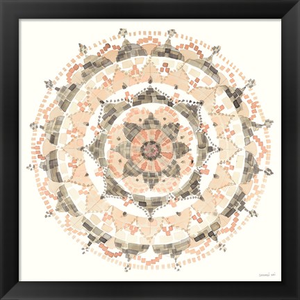 Framed Blush Mandala Print