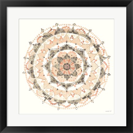 Framed Blush Mandala Print