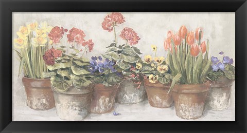 Framed Spring in the Greenhouse Neutral Print