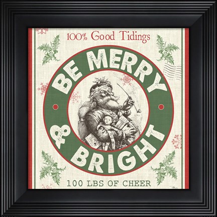 Framed Farmhouse Holiday I Print