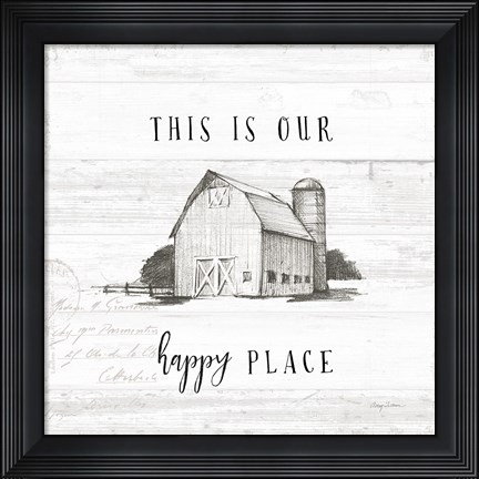 Framed Farm Life IV Shiplap Print