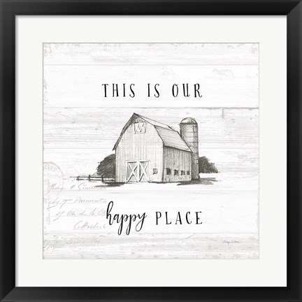 Framed Farm Life IV Shiplap Print