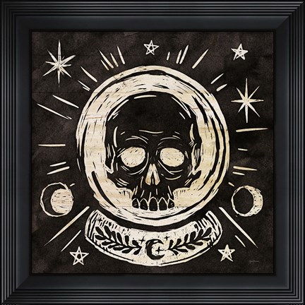 Framed Mystical Halloween Wood III Print
