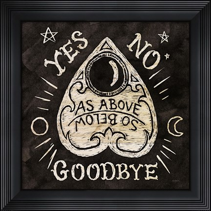 Framed Mystical Halloween Wood II Print