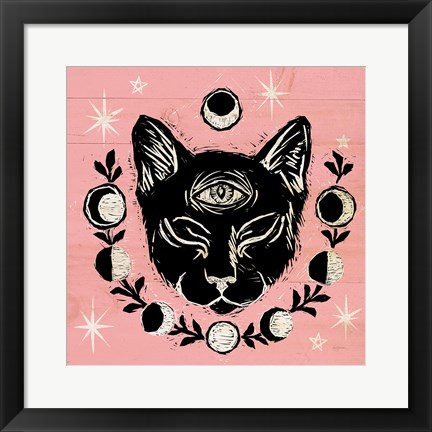 Framed Mystical Halloween Pink IV Print