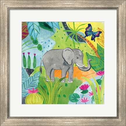 Framed Big Jungle I Print