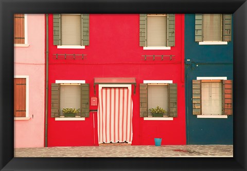 Framed Windows of Burano VI Print