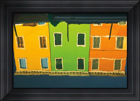 Framed Reflections of Burano IX Print