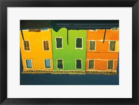 Framed Reflections of Burano IX Print