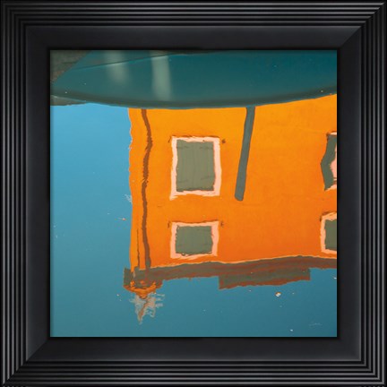 Framed Reflections of Burano VII Print