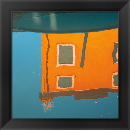 Framed Reflections of Burano VII Print