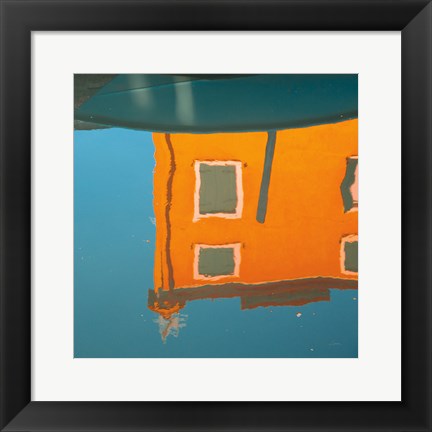 Framed Reflections of Burano VII Print