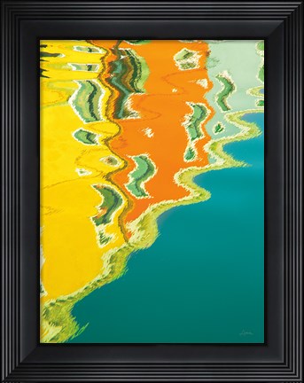 Framed Reflections of Burano II Print