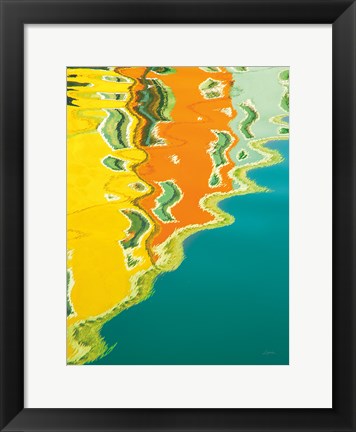 Framed Reflections of Burano II Print