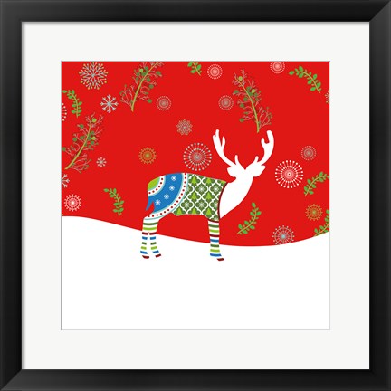 Framed Mod Holiday VII Print