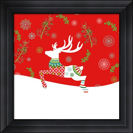 Framed Mod Holiday VI Print