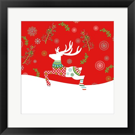 Framed Mod Holiday VI Print