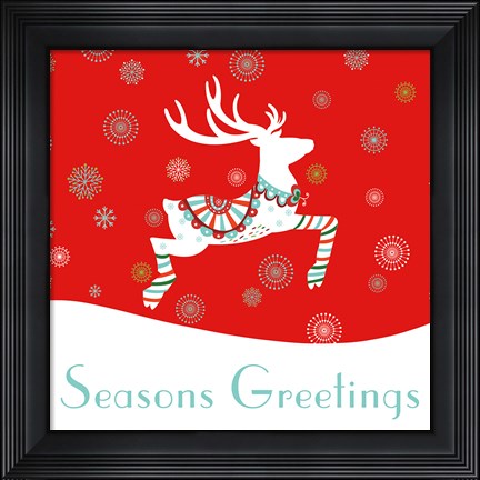 Framed Mod Holiday I Print