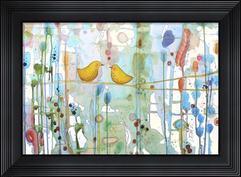 Framed Dans Chaque Coeur Print