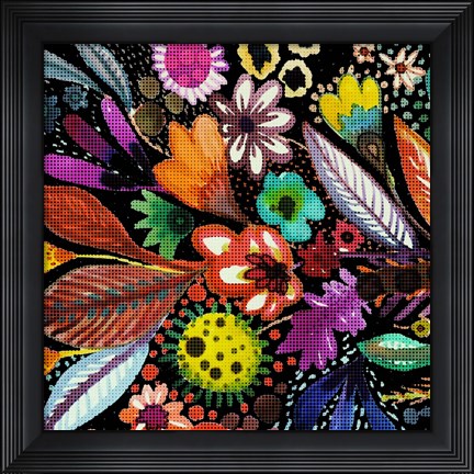 Framed Eclosion Black Linen Print